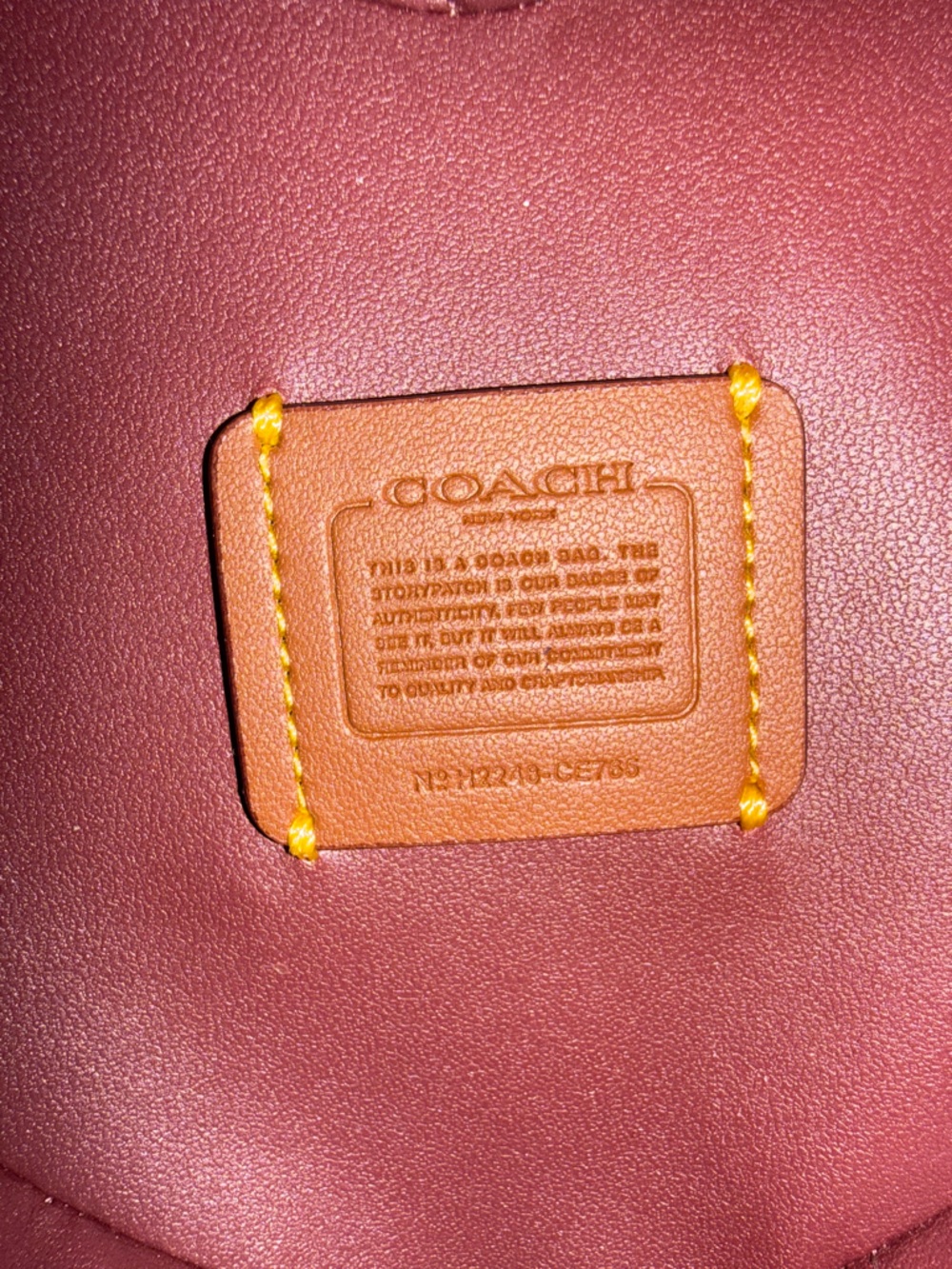 Coach Hyacinth Heart Crossbody Bag with Gold Chain - Picture 4 of 4